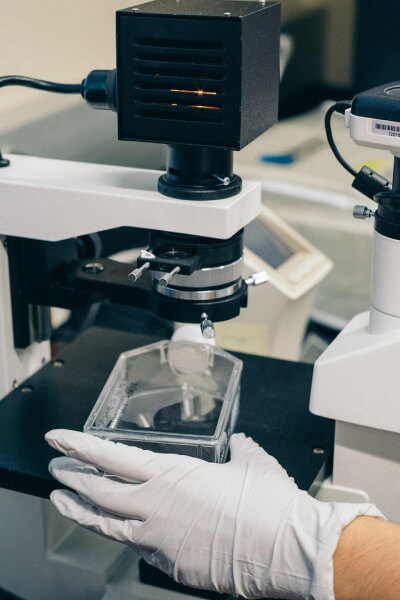 Inicio Diagnostic Lab Hand With Glove Holding Tools